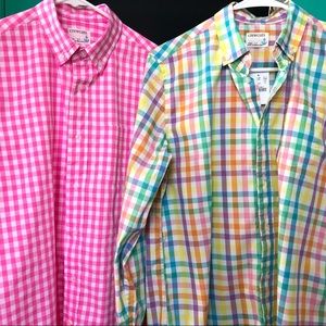 2 J Crew (crewcuts) Brand New boys shirts. Size 14